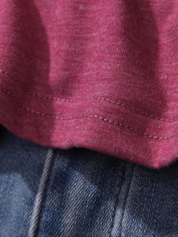 5 Colors Solid Short Sleeve V Neck Tee