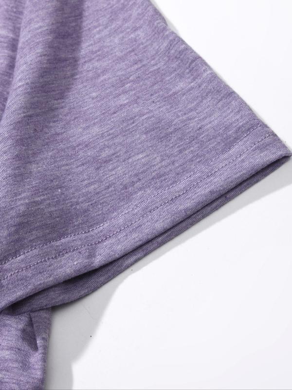 5 Colors Solid Short Sleeve V Neck Tee