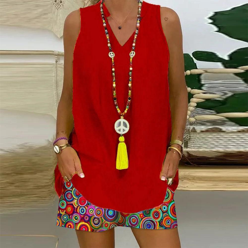 11 pack Sleeveless vest and shorts two piece set