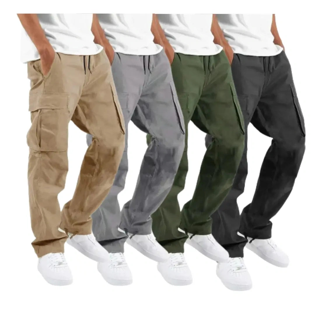 4-pack Men's Pocket Drawstring Cargo Pants