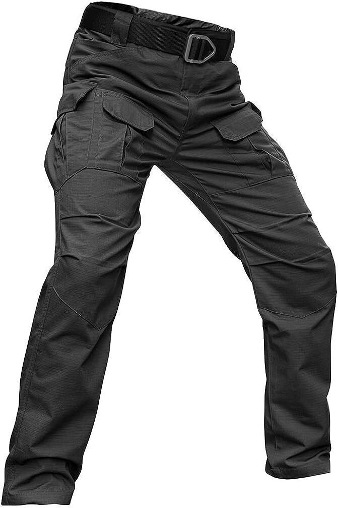 (7 Pants) Men's Outdoor Tactical Pants Rip Stop Lightweight Waterproof Military Combat