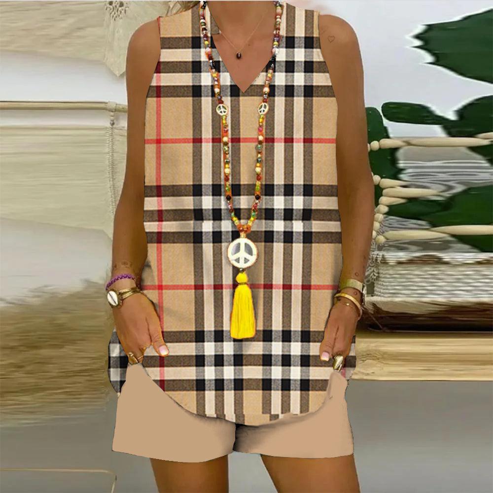 11 pack Sleeveless vest and shorts two piece set