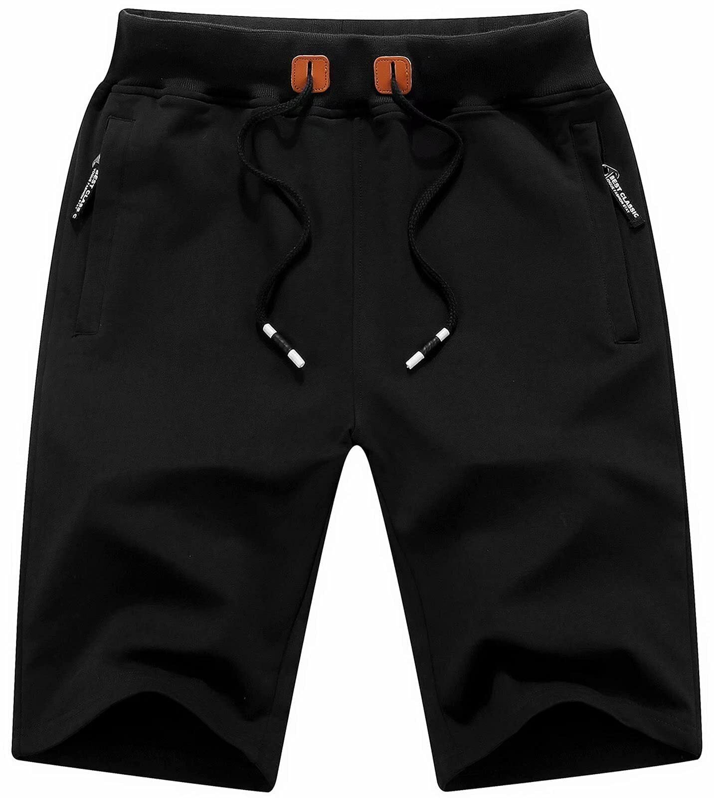 11-PACK Fashion Casual Solid Color Breathable Shorts with Zipper Pockets