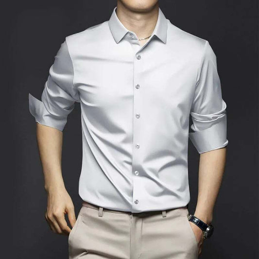 6 PACK MEN'S CLASSIC WRINKLE-RESISTANT SHIRT.