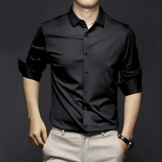 6 PACK MEN'S CLASSIC WRINKLE-RESISTANT SHIRT.
