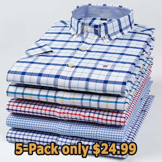 5-Pack Men's Short Sleeve